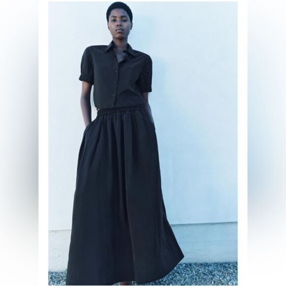 NWTโZARA BLACK VOLUMINOUSโSKIRT - Picture 13 of 14